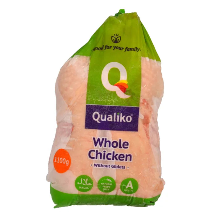 MASQualiko IQF Halal Raw Whole Griller Chicken -10x1.1kg-Food