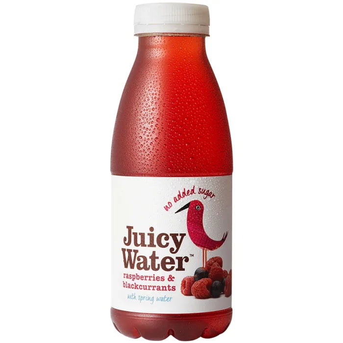 MASJuicy Water Raspberries & Blackcurrants 12 x 420ml-Food
