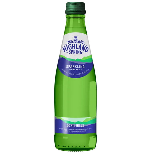Highland Spring Sparkling Water (Glass) 24 x 330ml