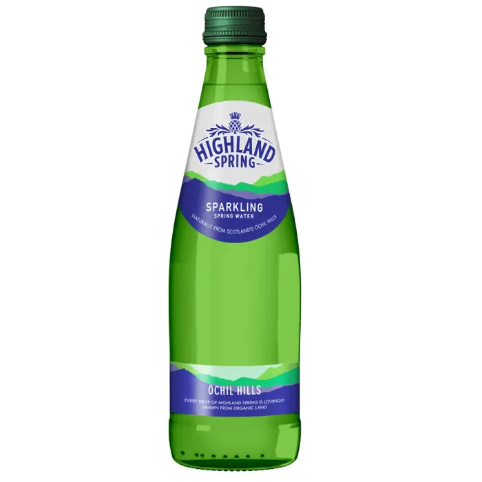 MASHighland Spring Sparkling Water (Glass) 24 x 330ml-Food