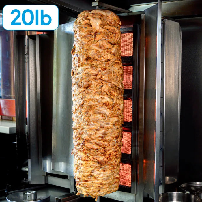 MASHalal Chicken Leg Doner Kebab-(20lb)1 x 9.07kg-Food