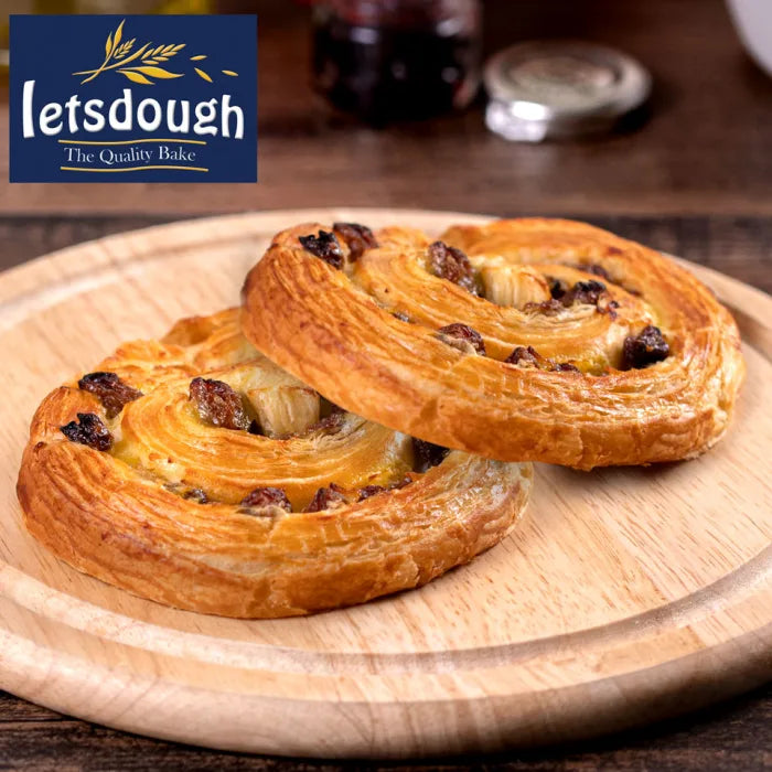 MASLetsdough Ready to Bake All Butter Pain aux Raisins 60 x 110g-Food