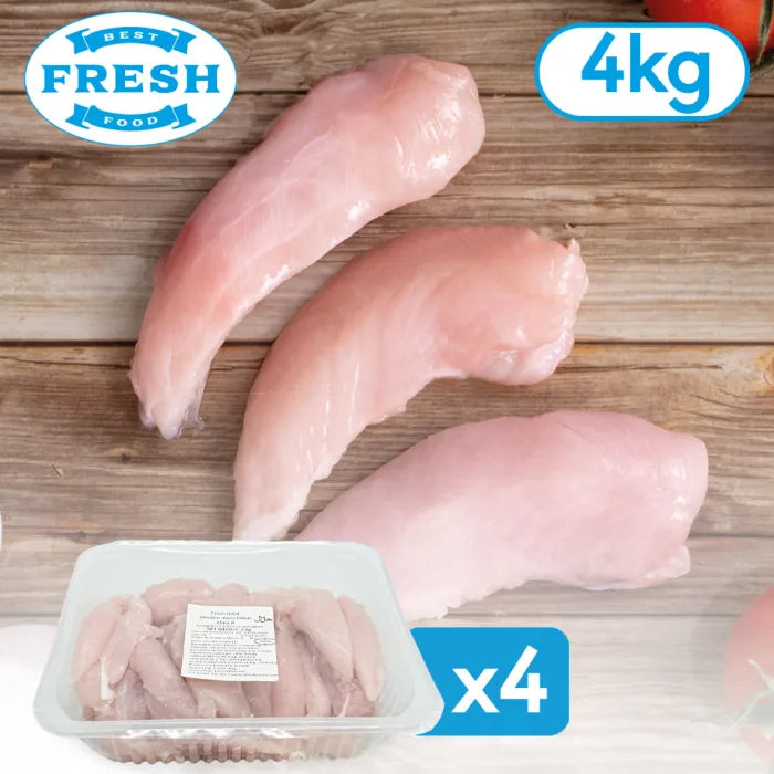 MASFresh Halal Chicken Mini Fillets-4x1kg-Food