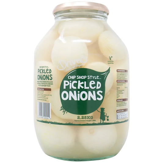 Drivers Pickled Onions-(Glass Jar)-1x2.25kg Pickled Vegetables & Olives Asetena Pa 