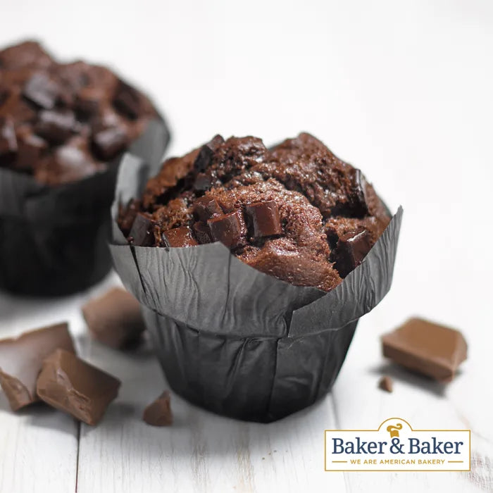 MASBaker & Baker Thaw & Serve Double Chocolate Muffins 125g x 24pcs-Food