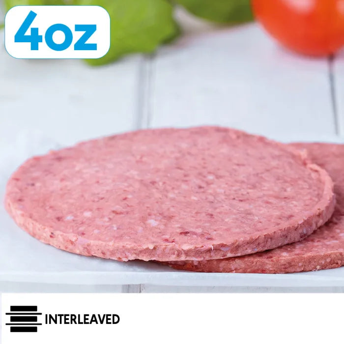 MASBasics Economy Halal Beef Burger (4oz) 48 x 113g-Food