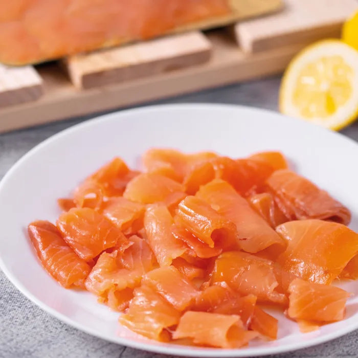 MASColn Valley Long Sliced Smoked Salmon  1x454g-Food