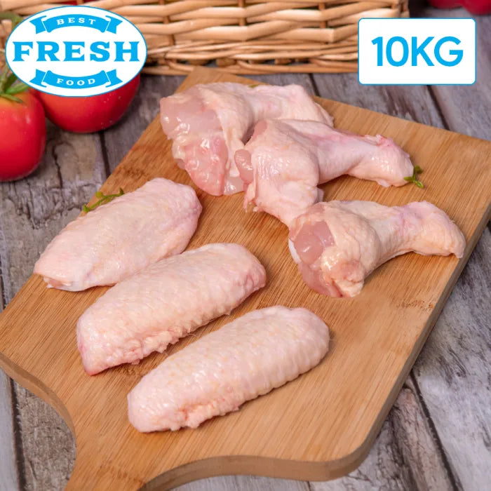 MASFresh Halal Mixed Wings (Prime & Mid)-1x10kg-Food